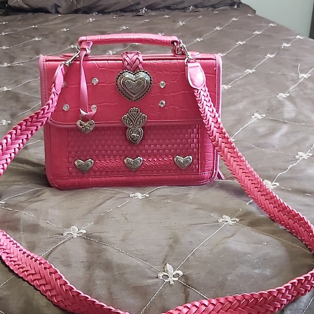 Pink crossbody bag vintage